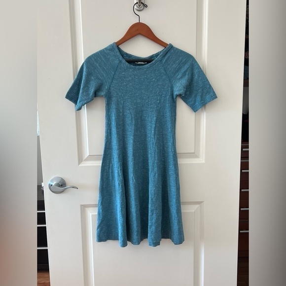 Ganni Cotton Slub A-Line Swing Dress - Picture 2 of 13